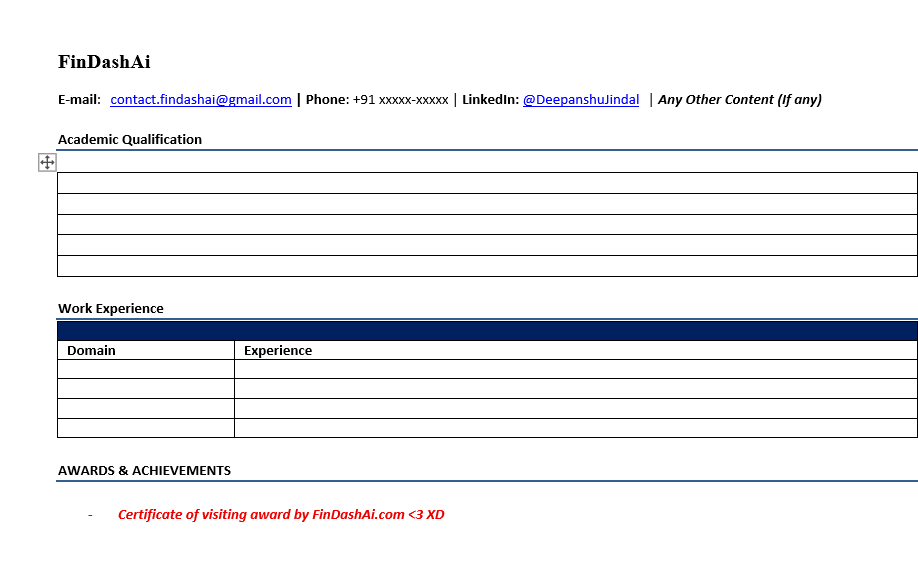 ATS Friendly Resume Templates