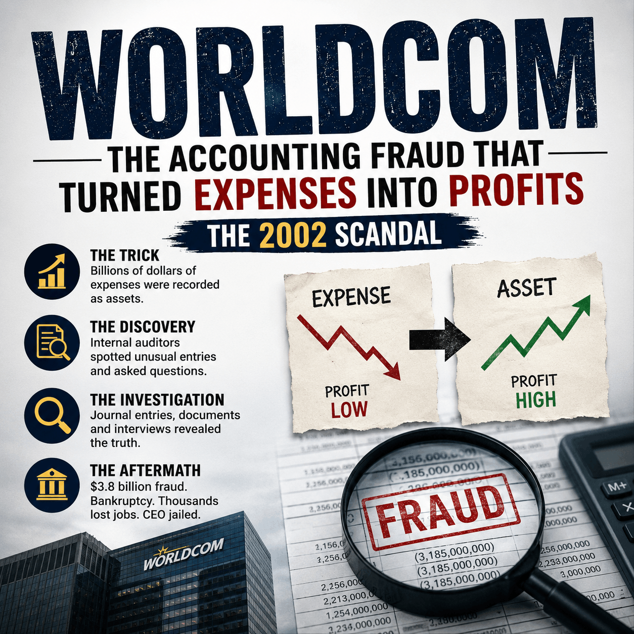 The WorldCom Scandal: The Forensic Accounting Case Study